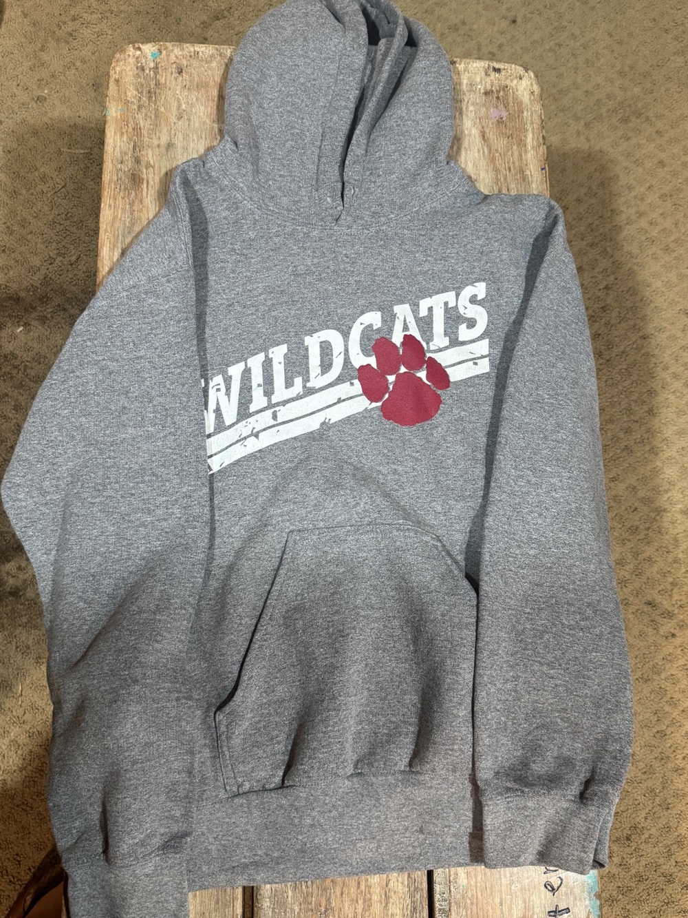 Gildan Heather Gray Pullover Hoodie with Subtle Texture